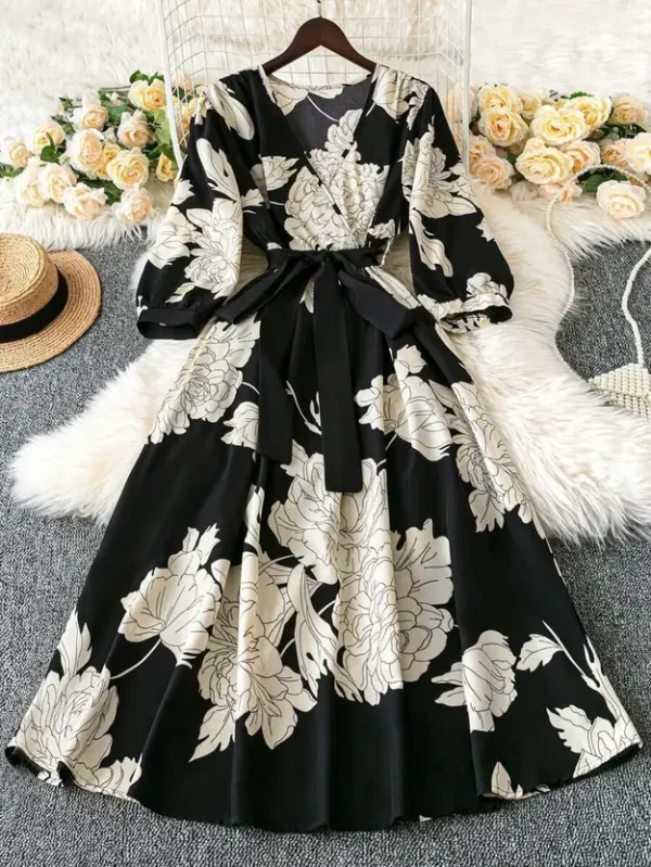 Women Fit and Flare White Midi/Calf Length Dress