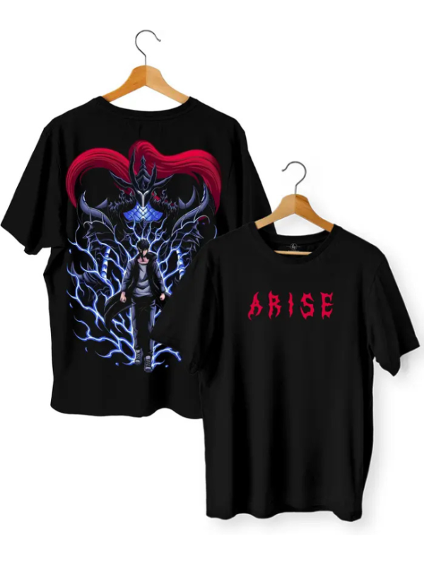 Men Printed Round Neck Pure Cotton Black T-Shirt