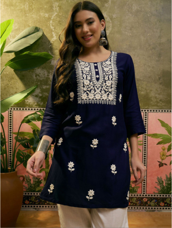 Women Viscose Rayon Kurtis
