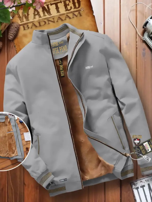 Men Colorblock Casual Jacket