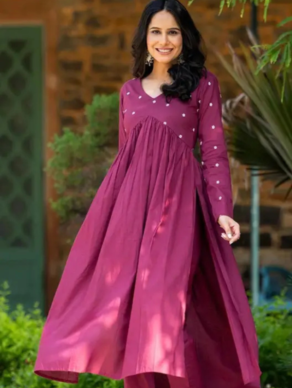 Women Viscose Rayon Kurta Pant Set