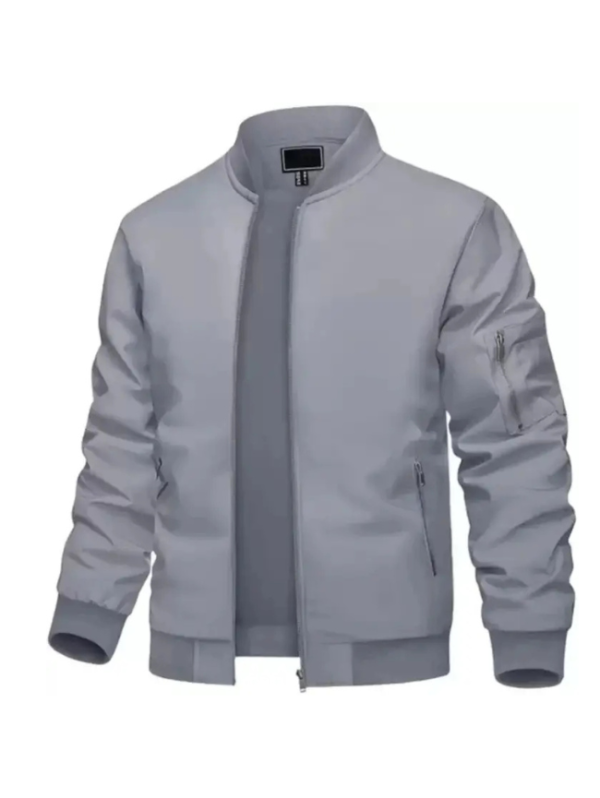 Men Colorblock Bomber Jacket