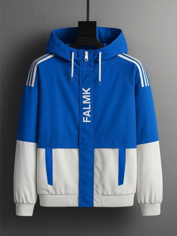 Men Colorblock Casual Jacket