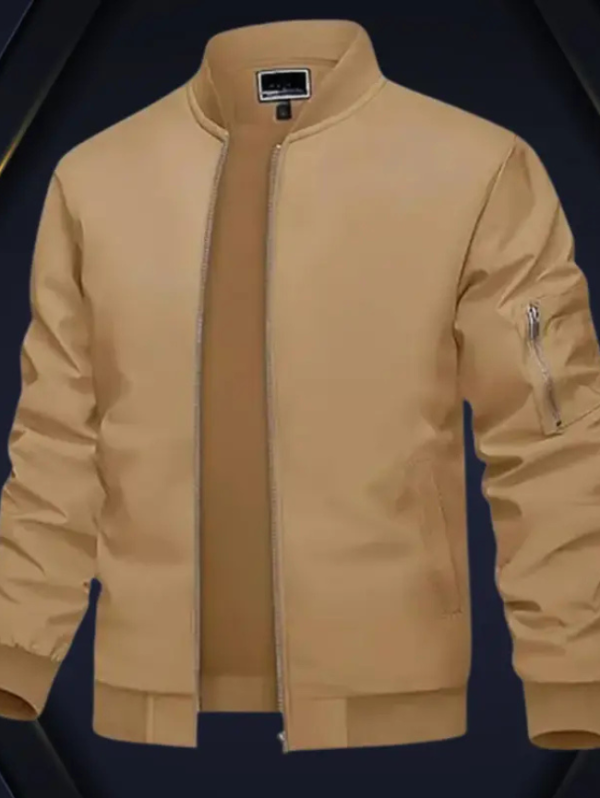 Full Sleeve Solid Men Biker/Riding Jacket