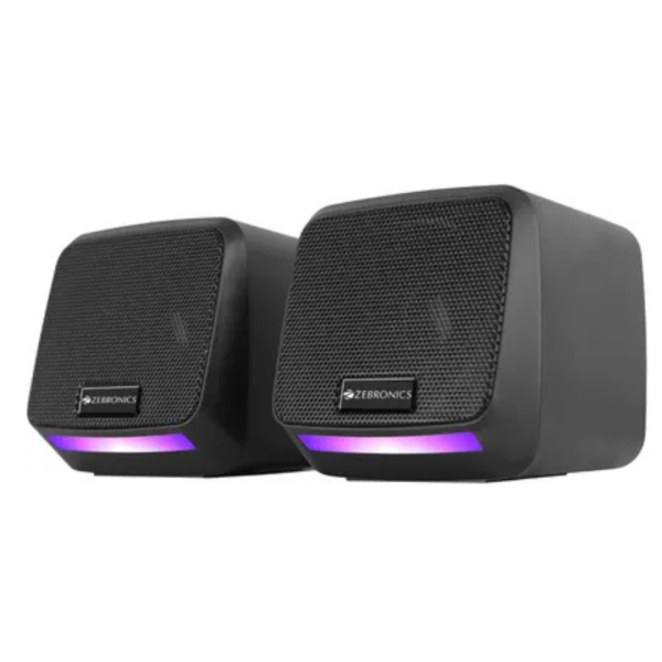 ZEBRONICS ZEB-IGLOO 1 (Black) 8 W Laptop/Desktop Speaker (Black, 2.0 Channel)