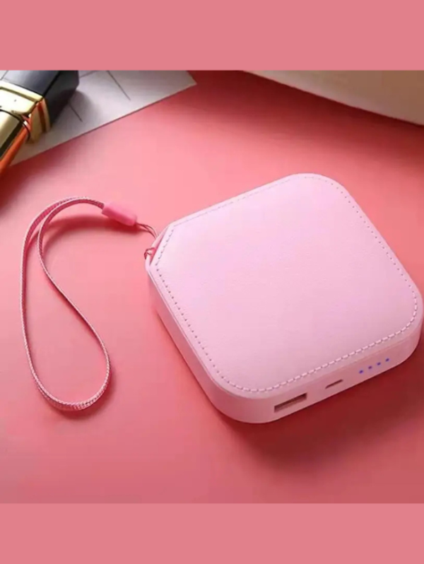 FAHIG 6000 mAh 18 W Compact Pocket Size Power Bank (Pink, Lithium-ion, Fast Charging, Power Delivery 2.0, Quick Charge 2.0 for Earbuds, Mobile, Smartwatch, Smartband, Speaker, Tablet, Trimmer)