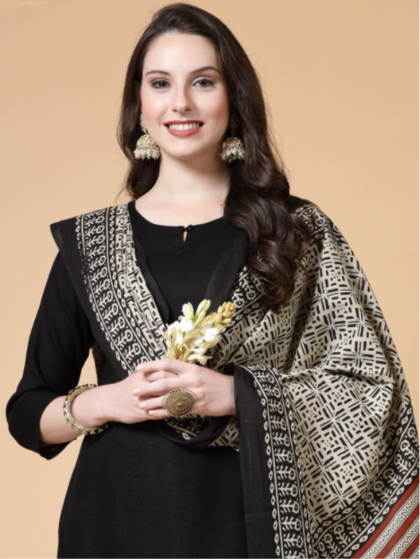 Regular Kurta with Palazzo & Dupatta