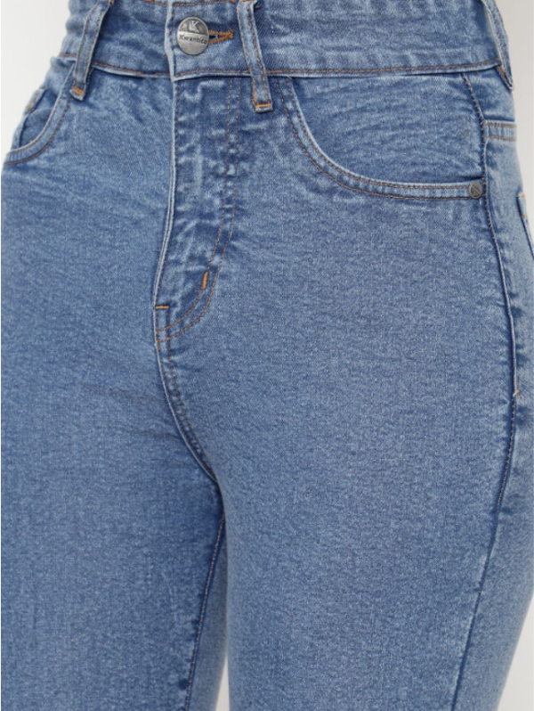 Women Flared High-Rise Light Fade Stretchable Jeans