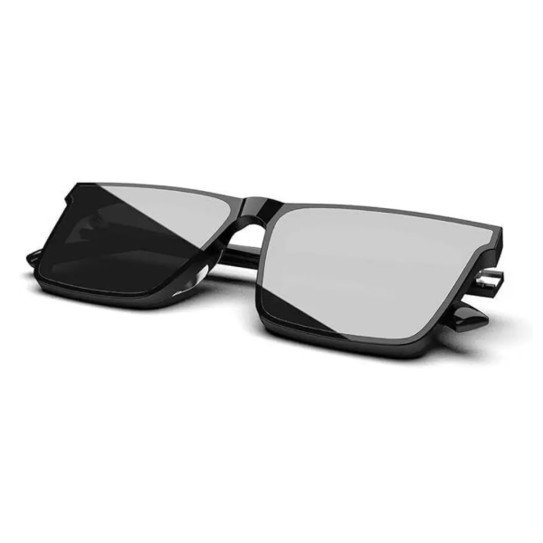 UV Protection Rectangular Sunglasses (32) (For Men & Women, Black)