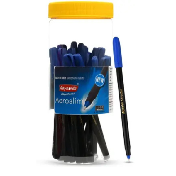 Reynolds Aeroslim Ball Pen (Pack of 25, Ink Color - Blue)
