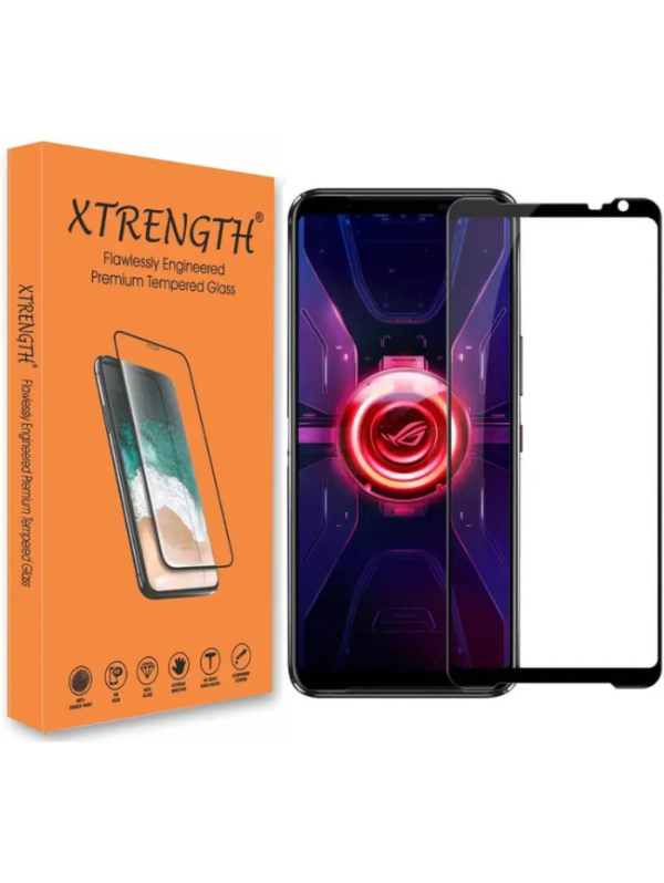 XTRENGTH Edge To Edge Tempered Glass for ASUS ROG Phone 3 (Pack of 1)