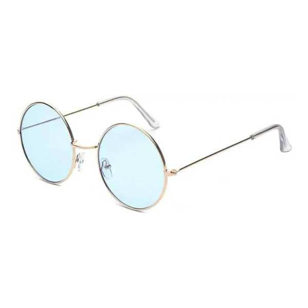 UV Protection Round Sunglasses (52) (For Men & Women, Blue)