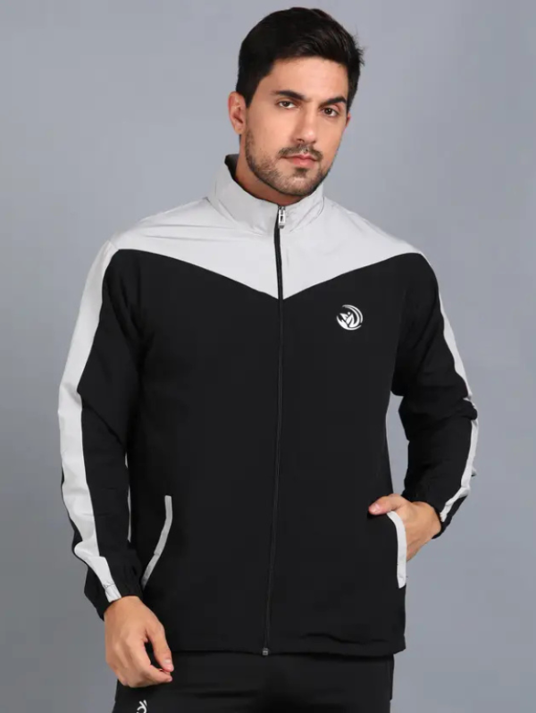 Men Colorblock Sports Jacket