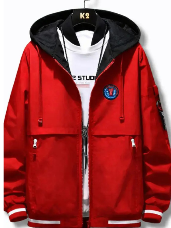 Men Colorblock Casual Jacket