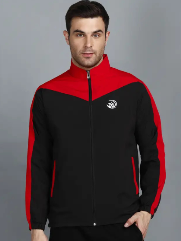 Men Colorblock Sports Jacket
