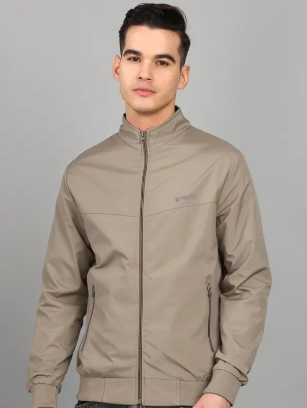 Men Solid Casual Jacket