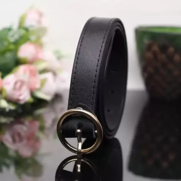 Women Casual, Formal, Evening, Party Black Synthetic Belt