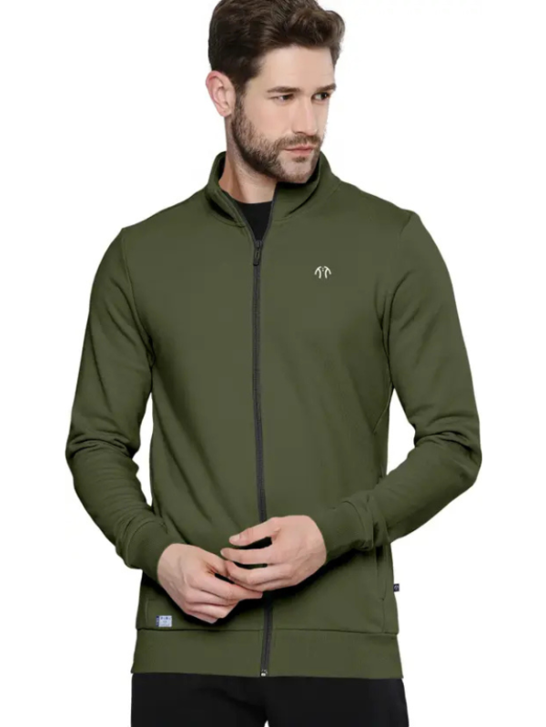Men Solid Sports Jacket