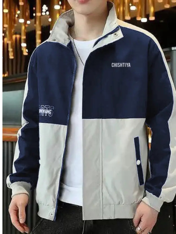 Men Colorblock Sports Jacket