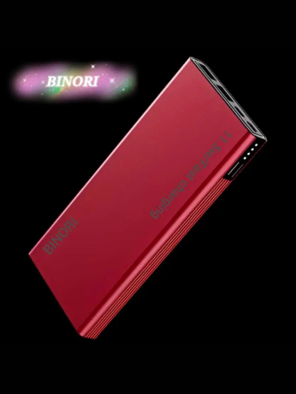 Binori 10000 mAh 11.5 W Compact Power Bank (Red, Lithium Polymer, Fast Charging for Mobile, Earbuds, Smartwatch, Smartband, Speaker, Tablet, Trimmer)