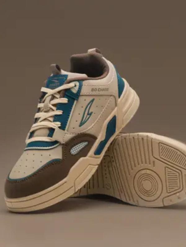 Men’s Tango-01 Sneakers | Stylish & Lightweight Shoes with High Grip Sole Sneakers For Men (Beige, Brown , 6)