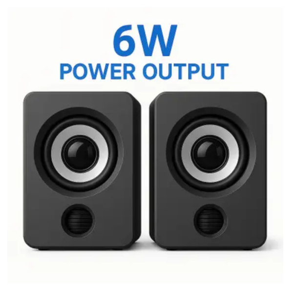 fire turtle Bass Sub woofer for PC Laptop /Desktop Speaker 6 W Laptop/Desktop Speaker (Black, 2.1 Channel)