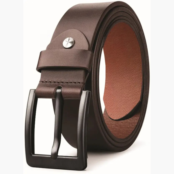 Men Formal, Casual, Party Brown Genuine Leather Belt