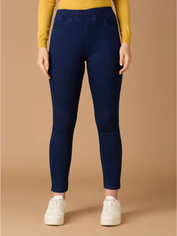 Women Skinny High Rise Black Jeans