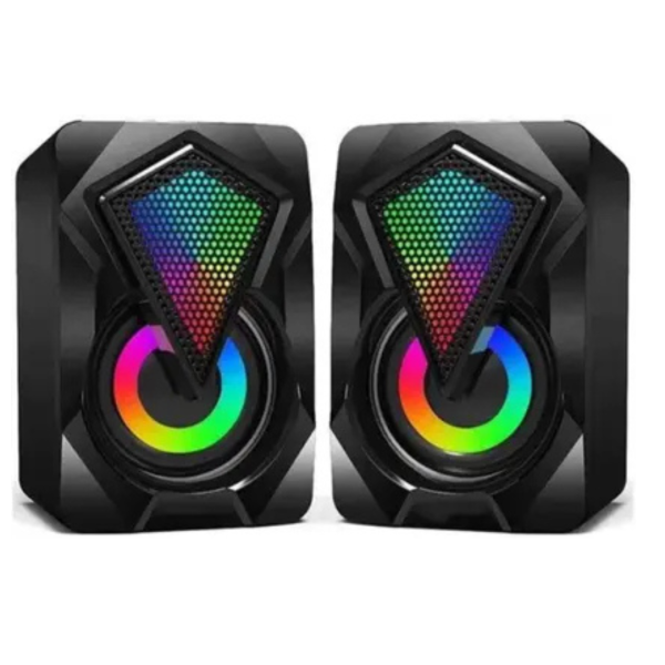 JAXTER JX-NEW CS601 6W Dual Channel Multimedia Speaker System for Laptops & Desktops 6 W Laptop/Desktop Speaker (Black, 2.1 Channel)