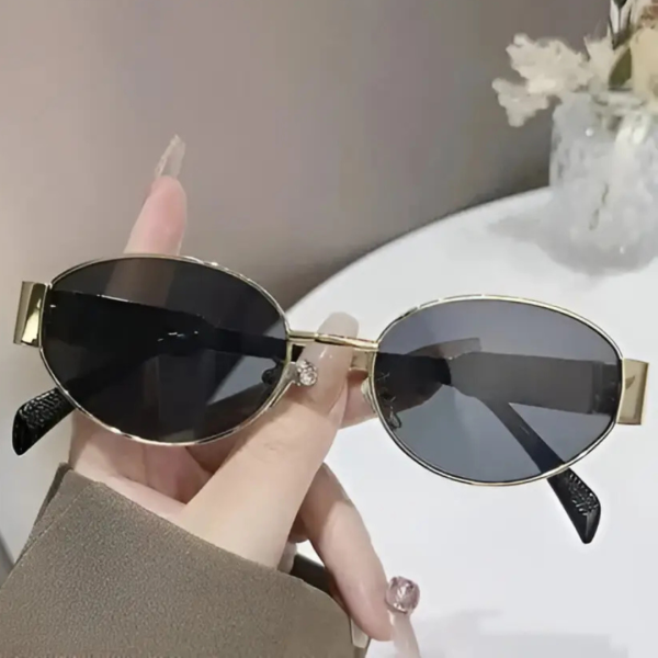 UV Protection Oval Sunglasses (Free Size) (For Women, Green)