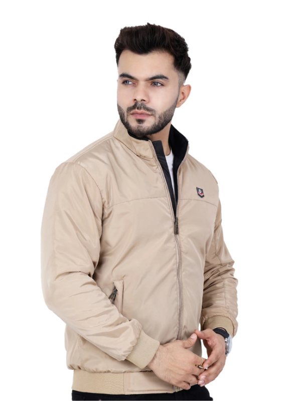 Men Solid Bomber Jacket