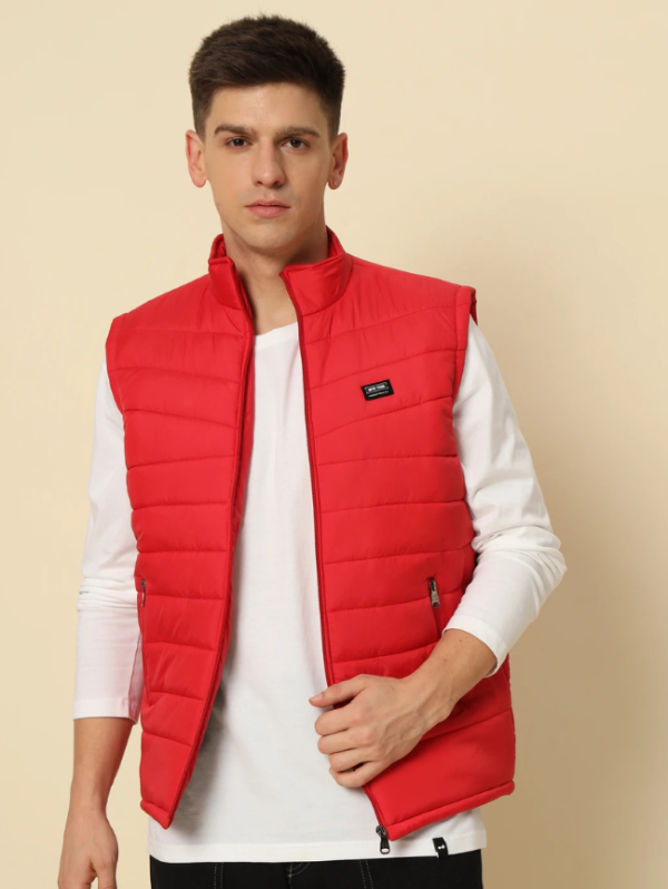 Men Solid Bomber Jacket