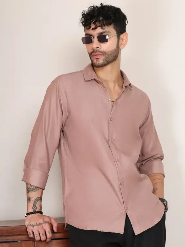 Men Relaxed Fit Fit Solid Spread Collar Formal Shirt